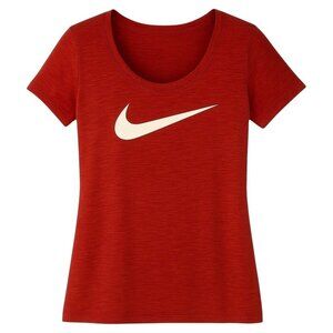 NIKE Dri-FIT Swoosh Logo Athletic Cut Tee Shirt - Size Small